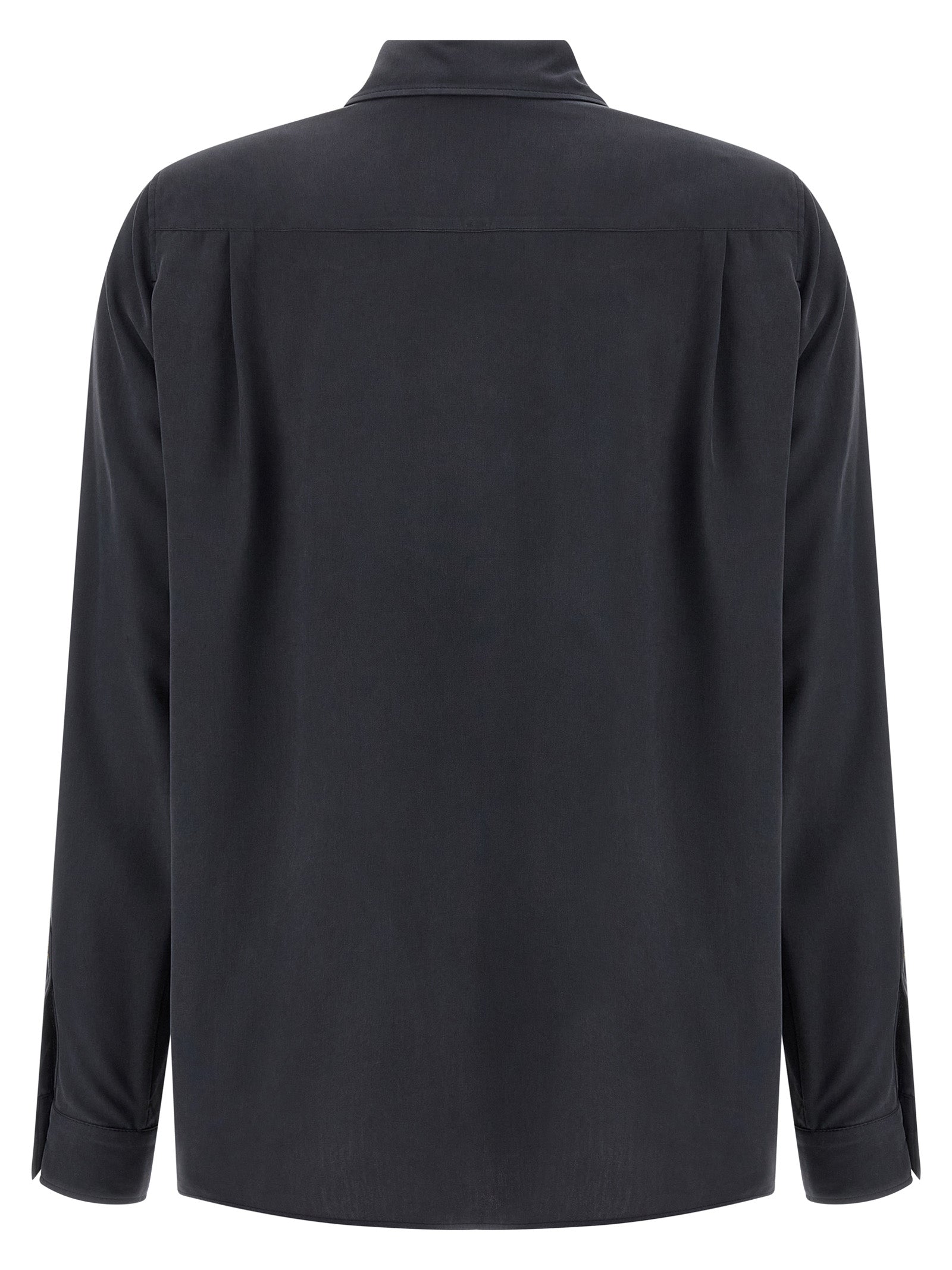 Max Mara Gray Silk Blouse