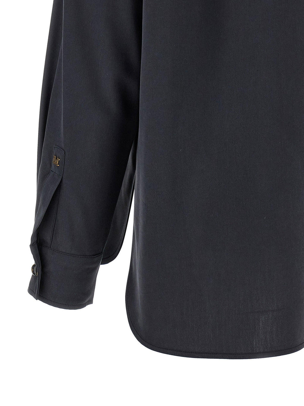 Max Mara Gray Silk Blouse