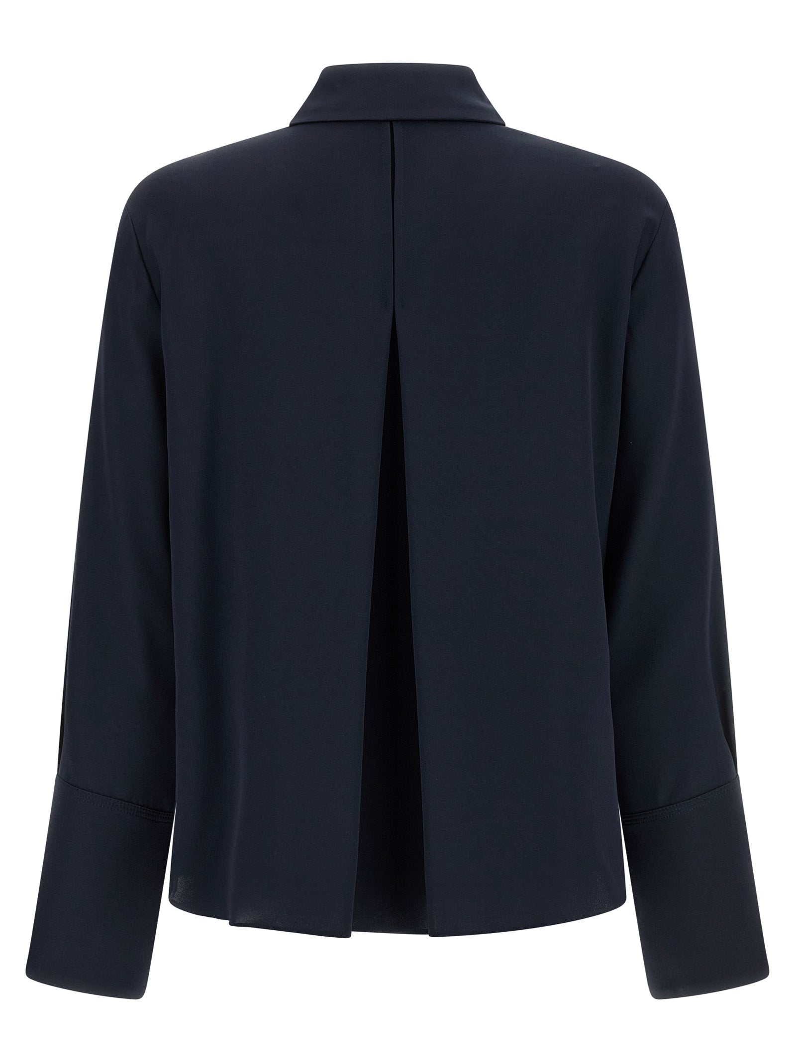 Max Mara Blue Silk Blouse