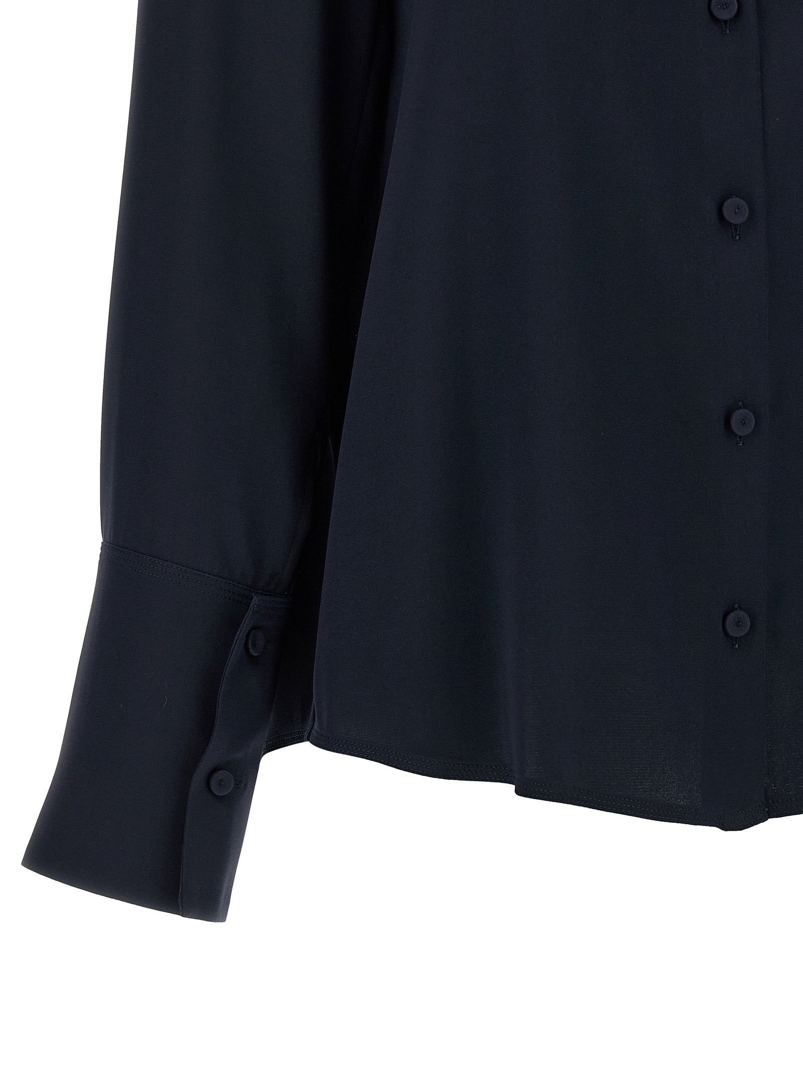 Max Mara Blue Silk Blouse