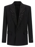 Balmain Black Virgin Wool Blazer
