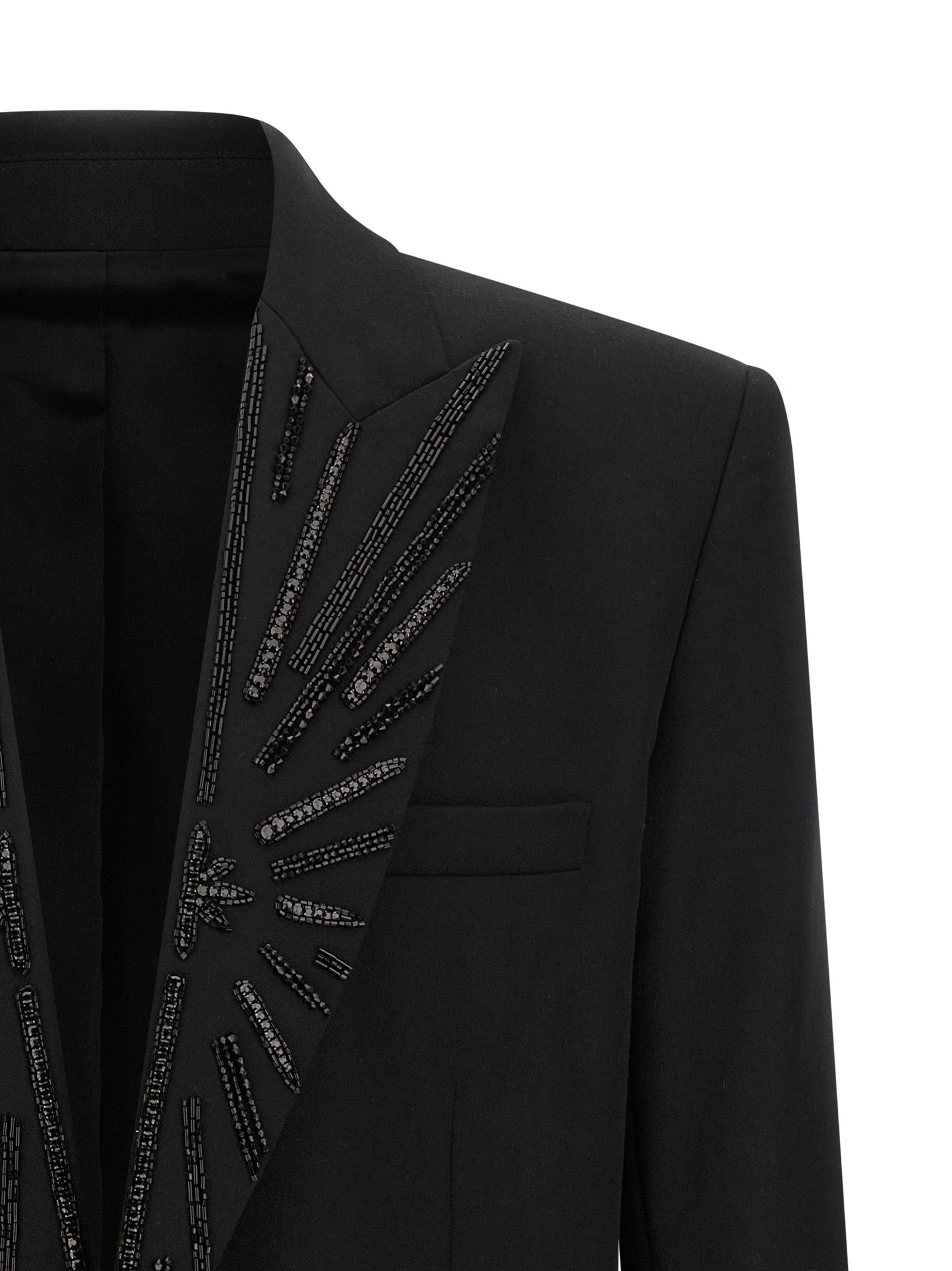 Balmain Black Virgin Wool Blazer