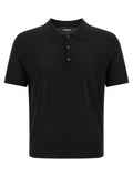 Dsquared² Black Wool Polo Shirt