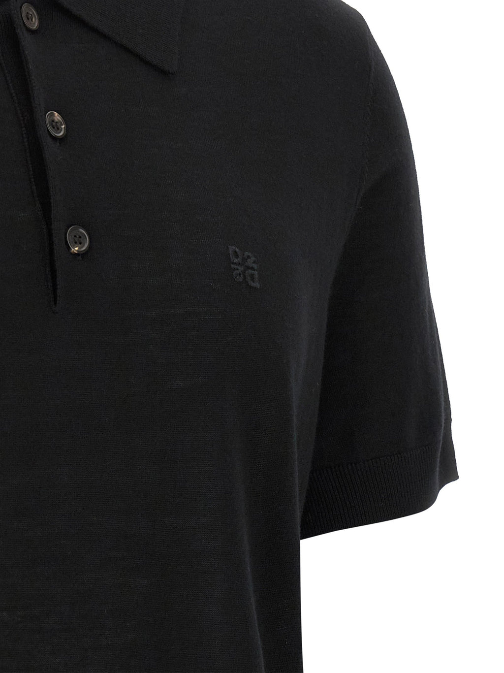 Dsquared² Black Wool Polo Shirt