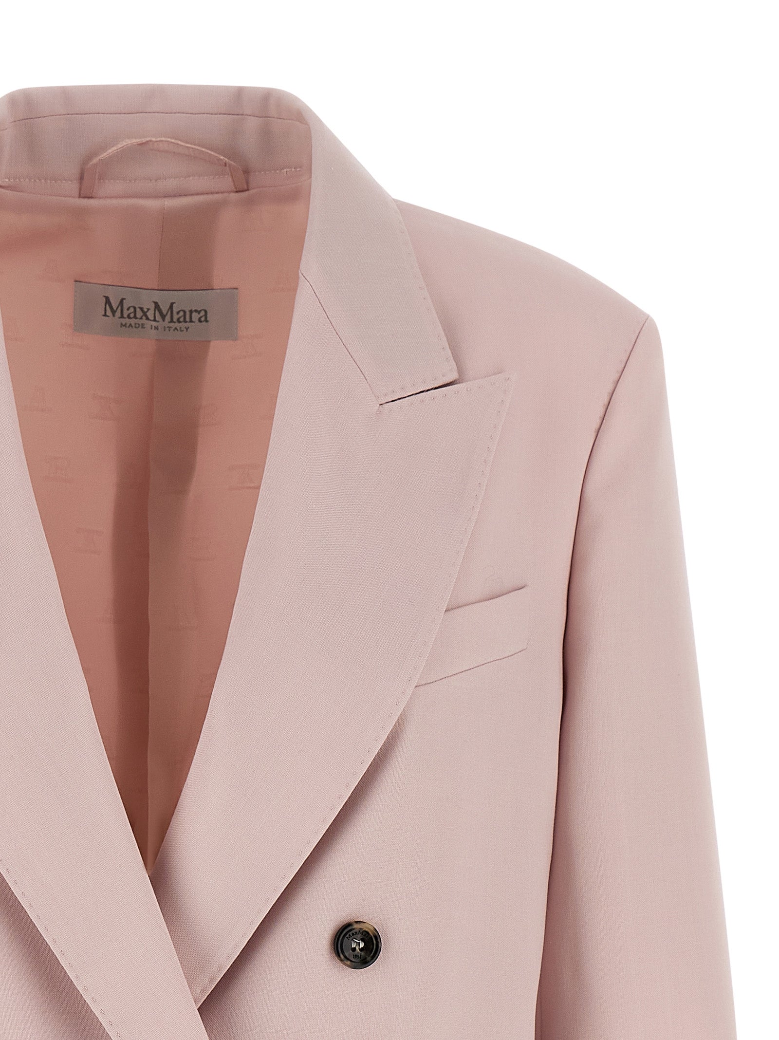 Max Mara Multicolor Virgin Wool Blazer