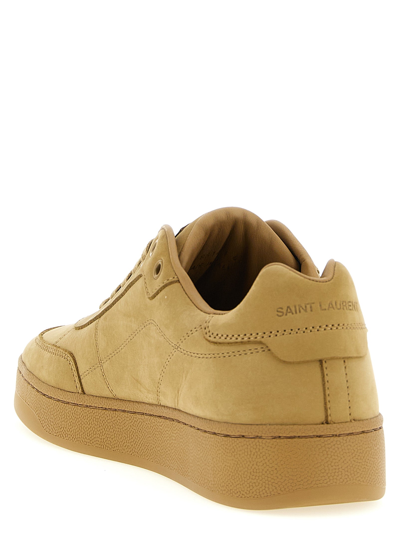 Saint Laurent Beige Calfskin Sneakers