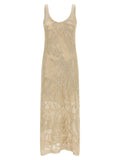 Brunello Cucinelli Beige Linen Long Dress