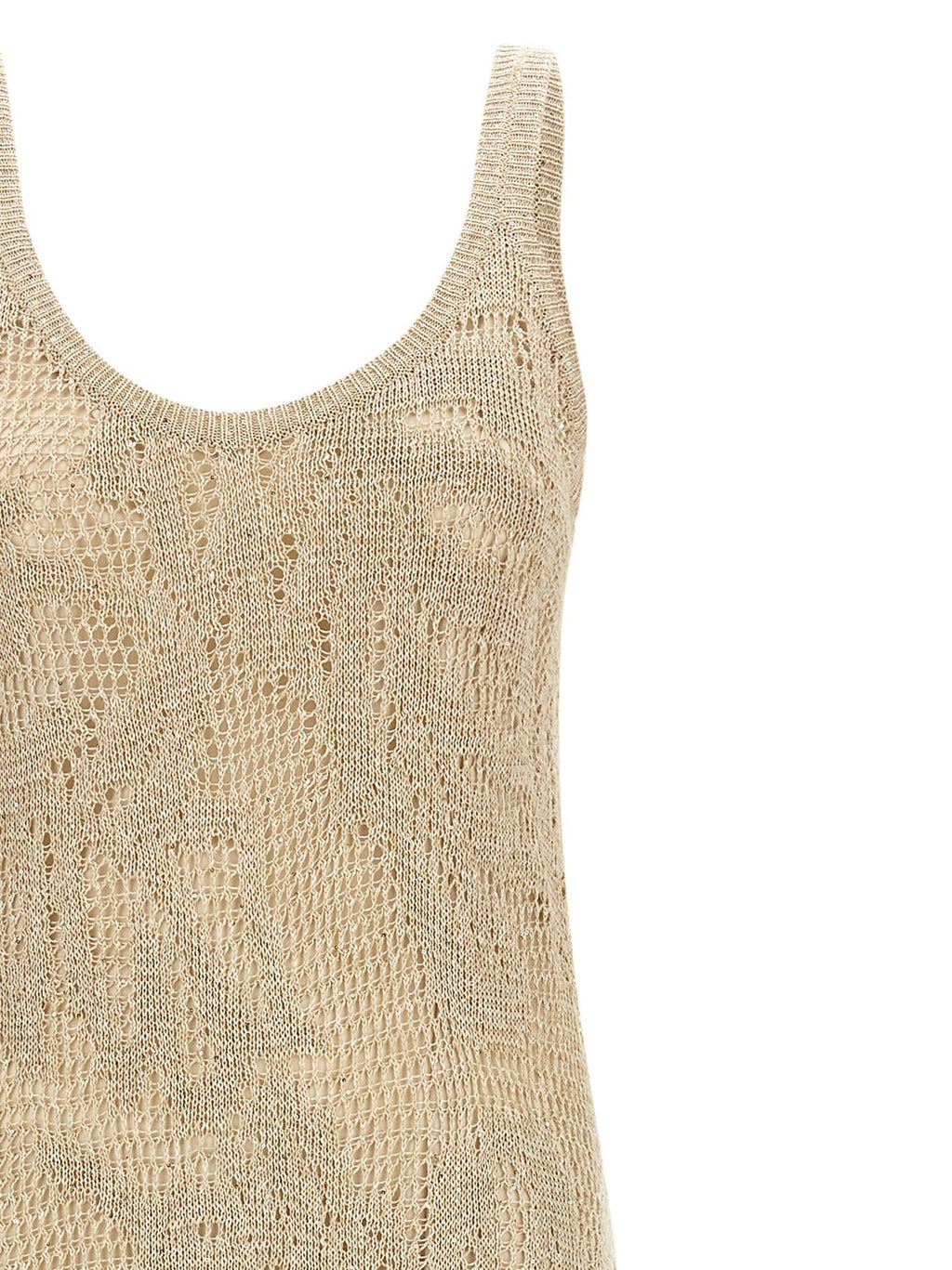 Brunello Cucinelli Beige Linen Long Dress