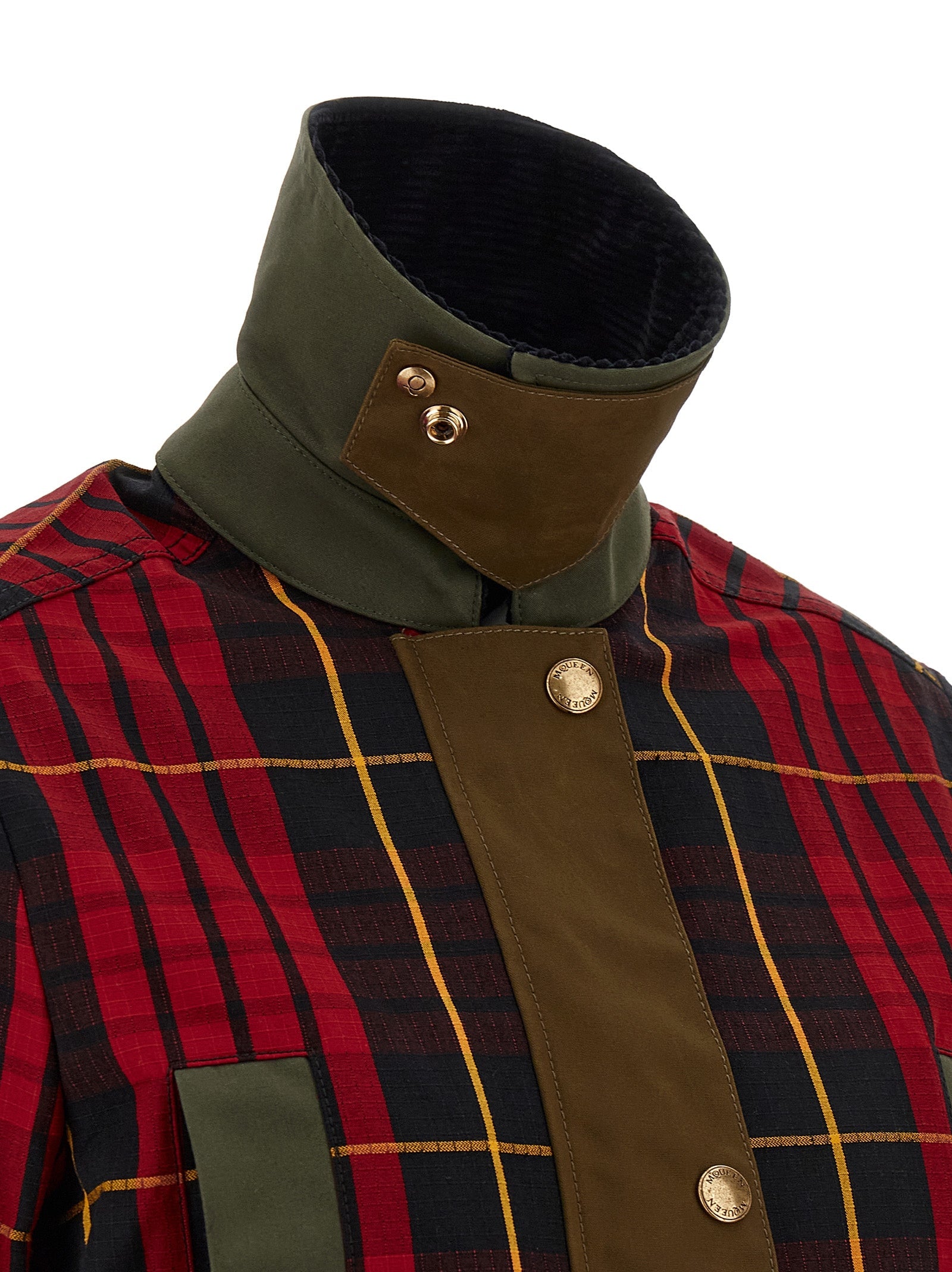 Alexander McQueen Multicolor Cotton Full-Length Jacket