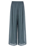 Brunello Cucinelli Blue Cotton Casual Pants