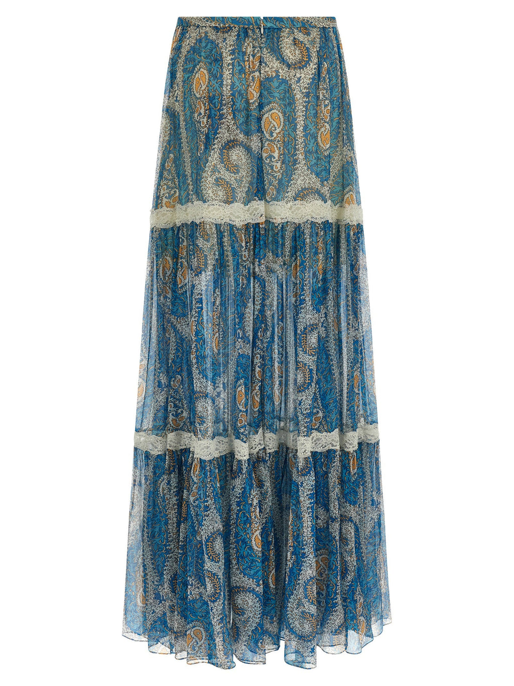 Etro Blue Silk Mini Skirt