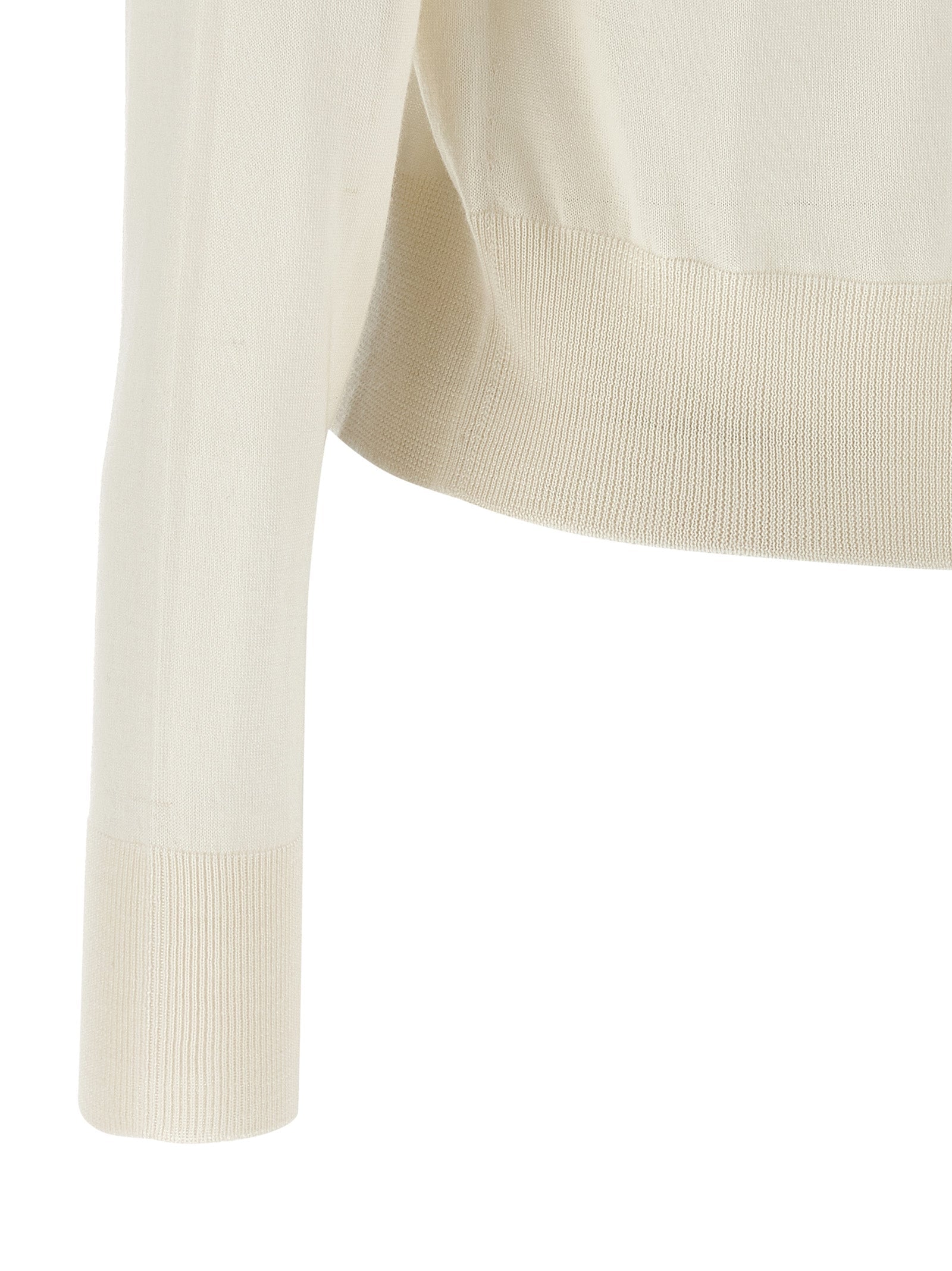 Fabiana Filippi White Cashmere Cardigan