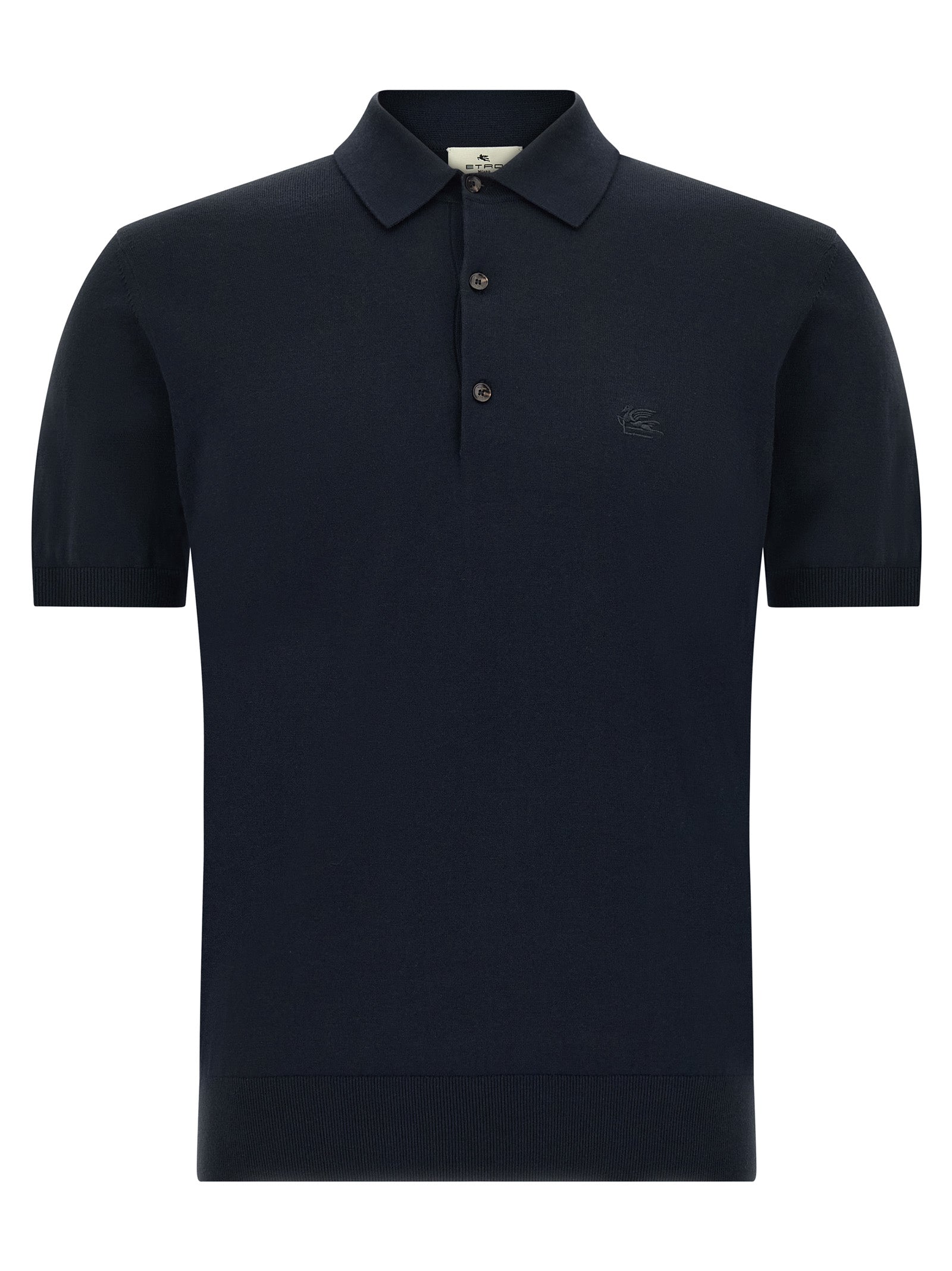 Etro Blue Cotton Polo Shirt
