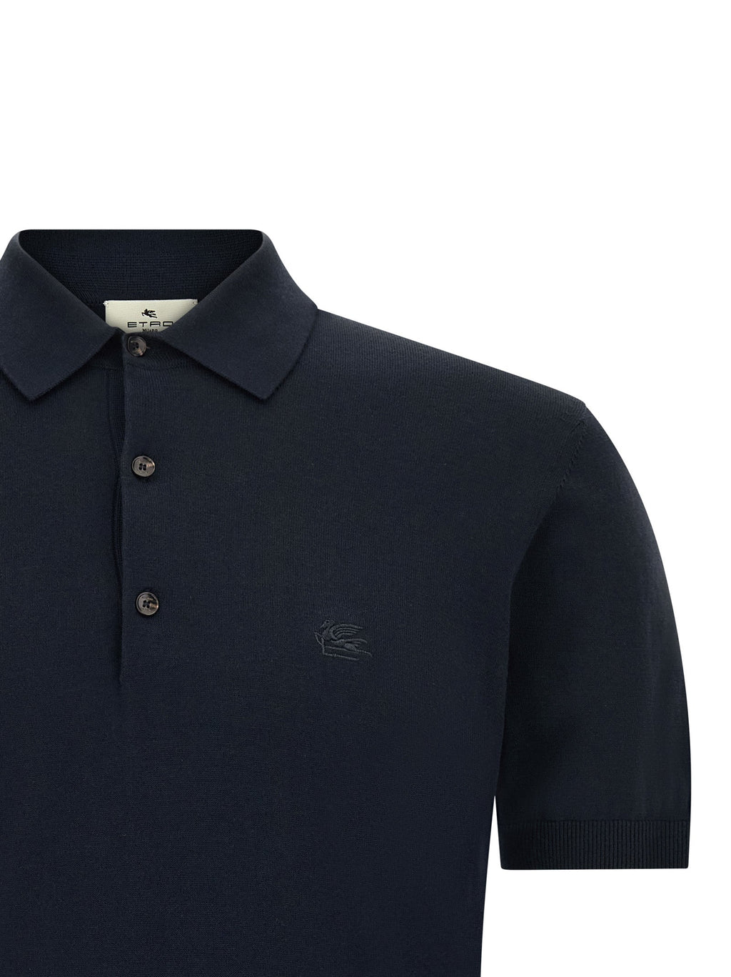 Etro Blue Cotton Polo Shirt