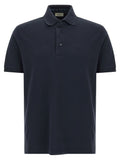 Etro Blue Cotton Polo Shirt