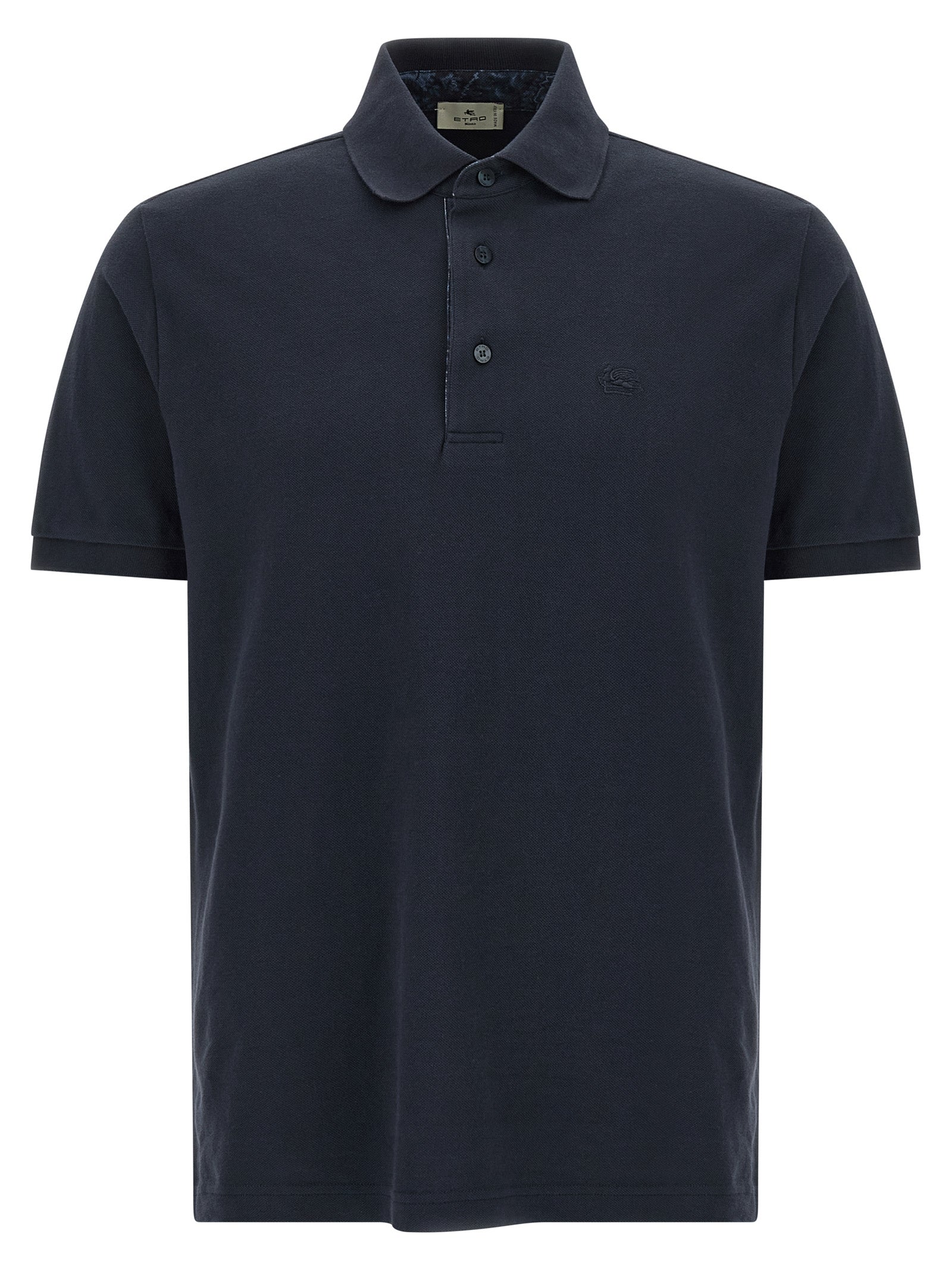 Etro Blue Cotton Polo Shirt