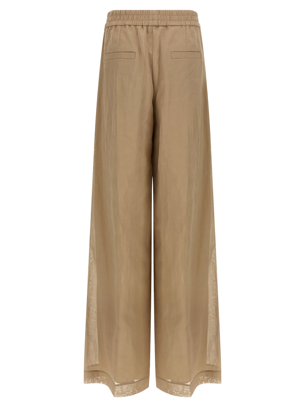 Brunello Cucinelli Beige Cotton Casual Pants