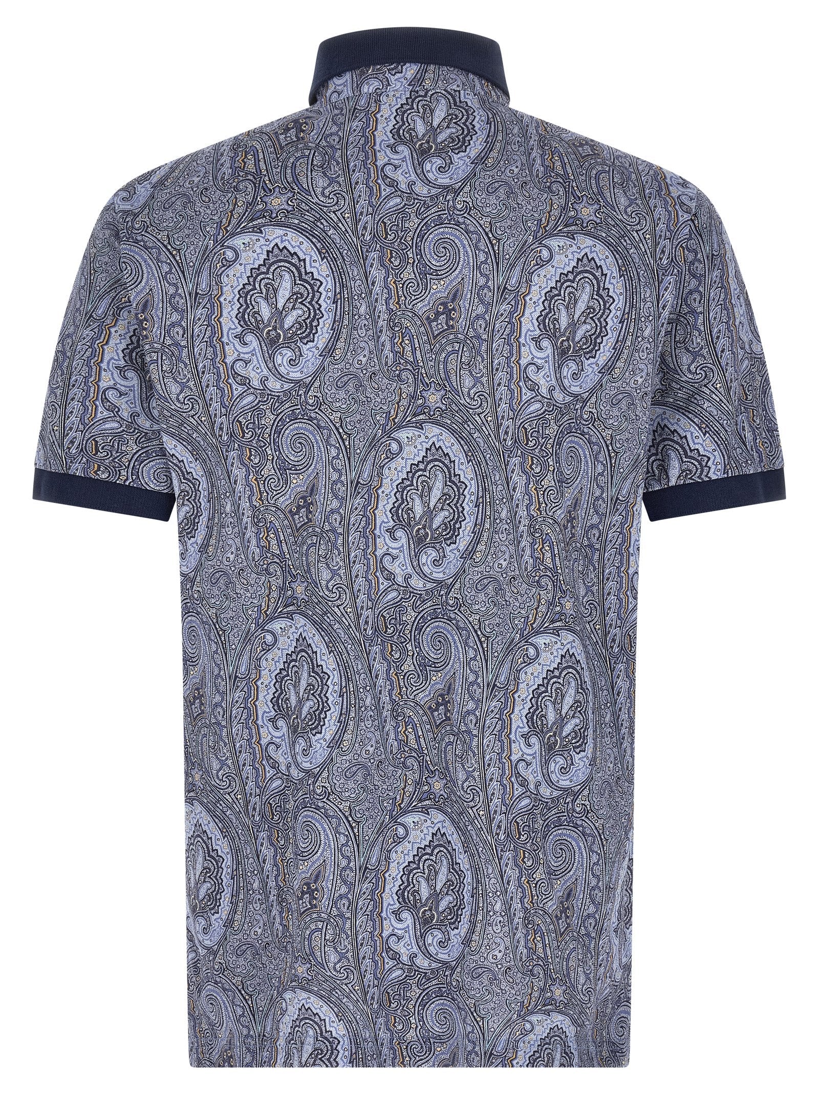 Etro Blue Cotton Polo Shirt
