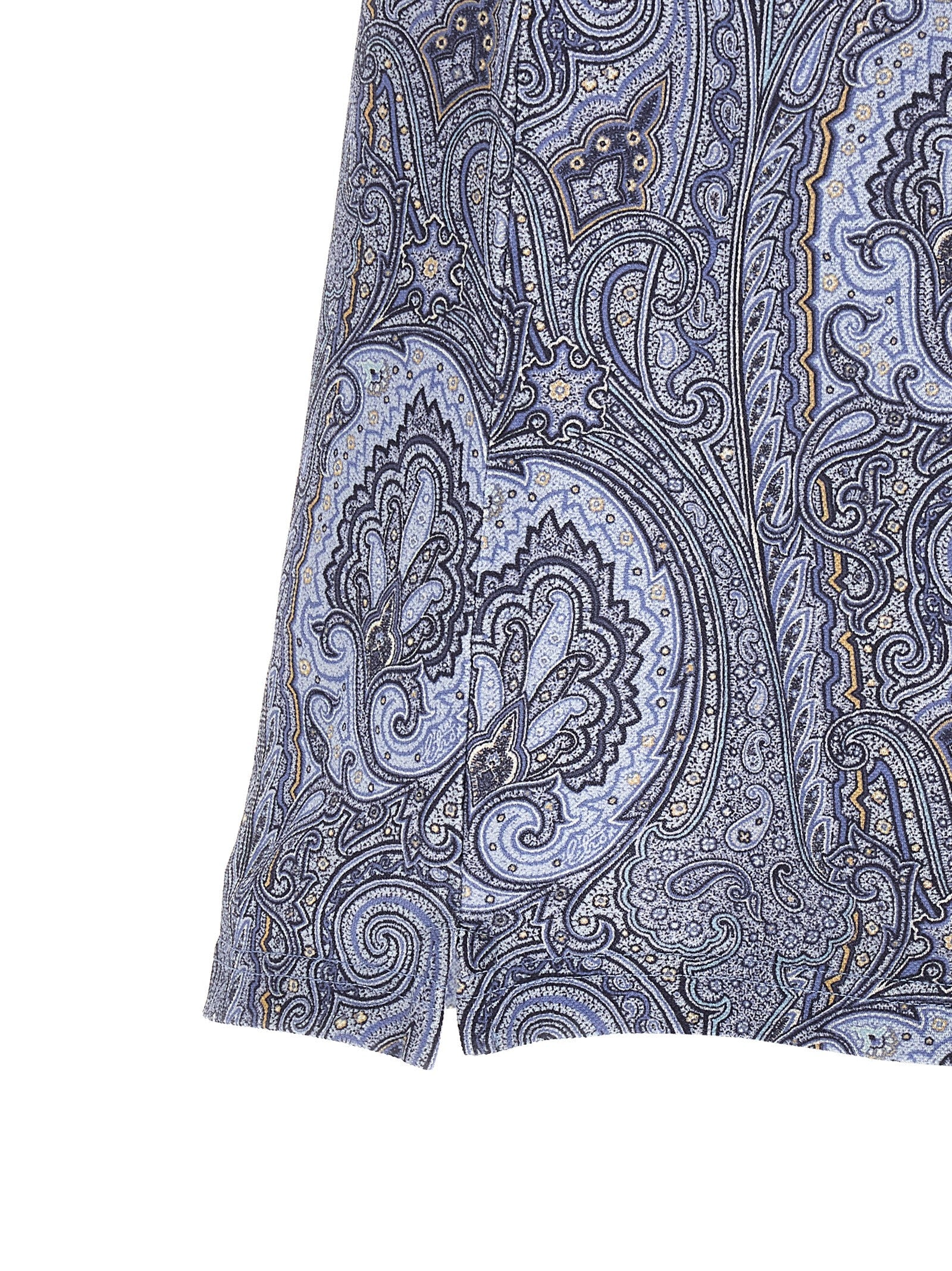 Etro Blue Cotton Polo Shirt