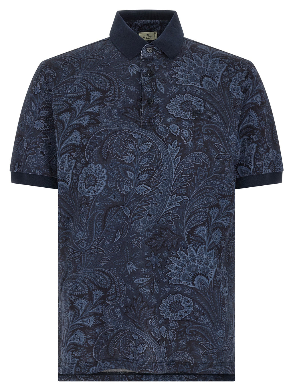 Etro Blue Cotton Polo Shirt