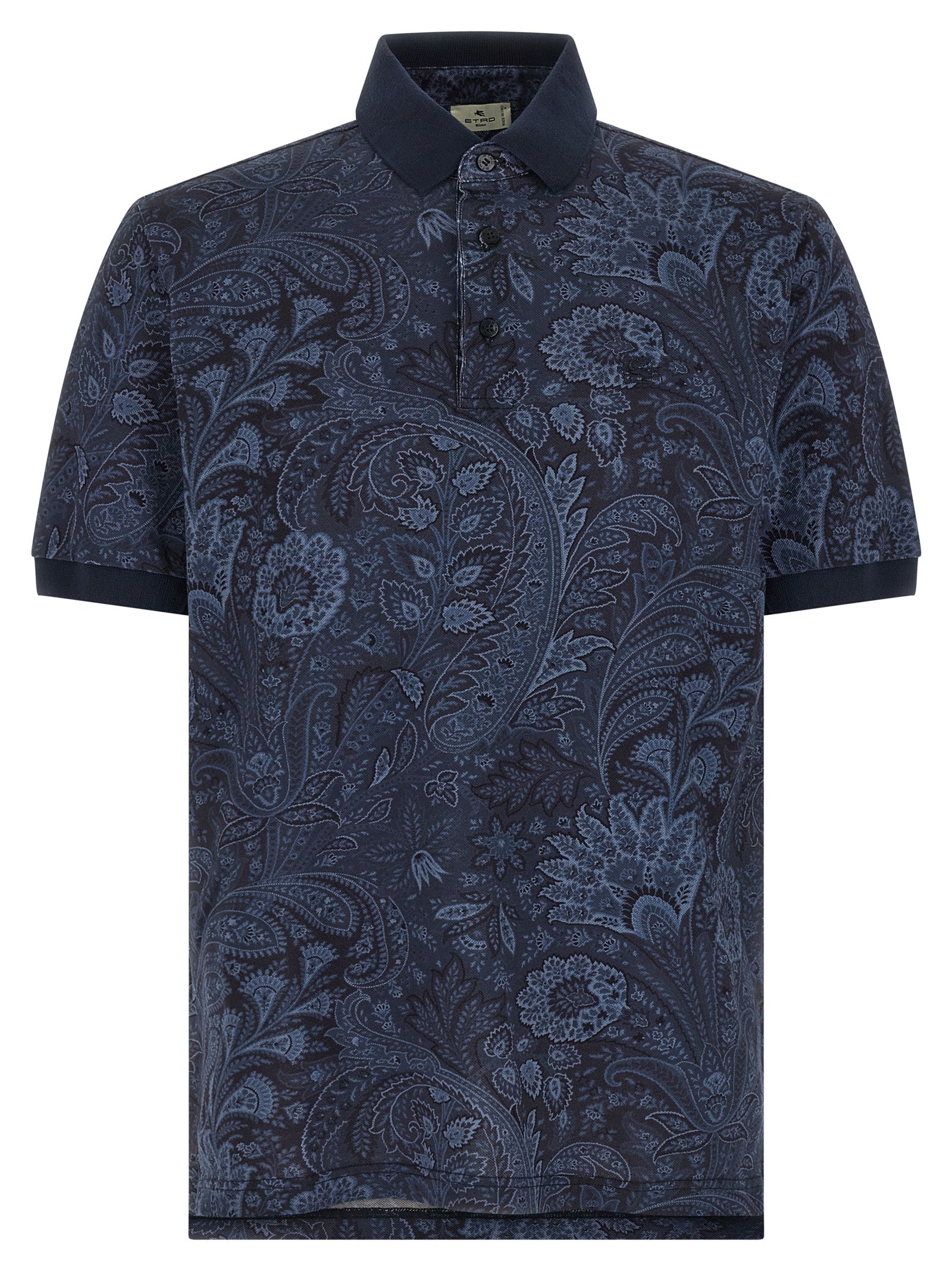 Etro Blue Cotton Polo Shirt