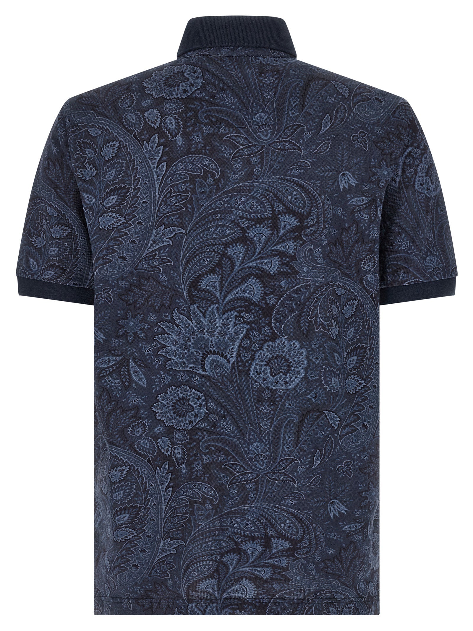Etro Blue Cotton Polo Shirt