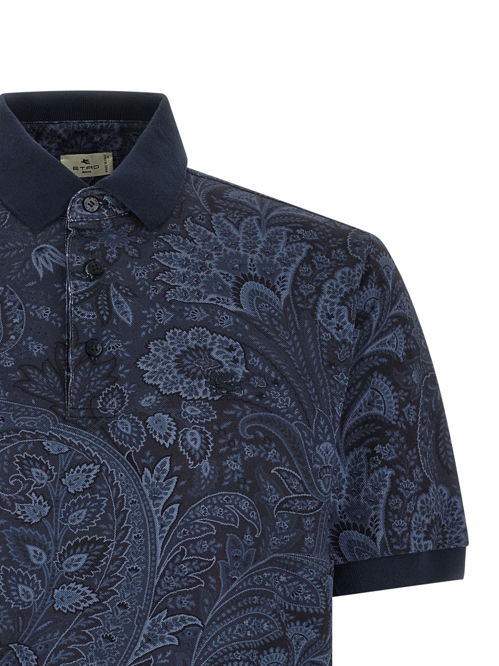 Etro Blue Cotton Polo Shirt
