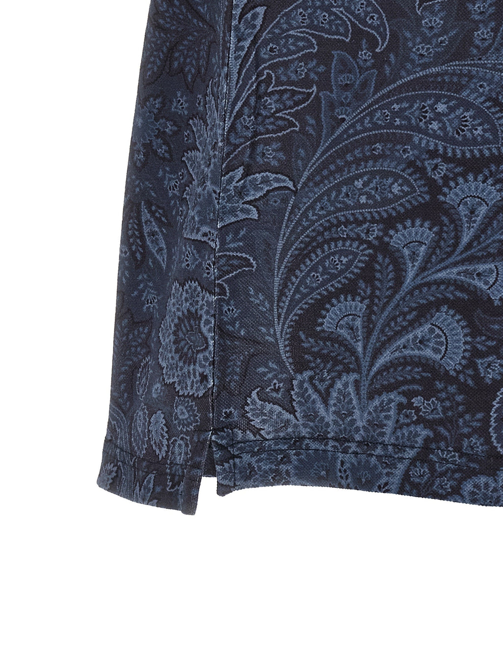 Etro Blue Cotton Polo Shirt
