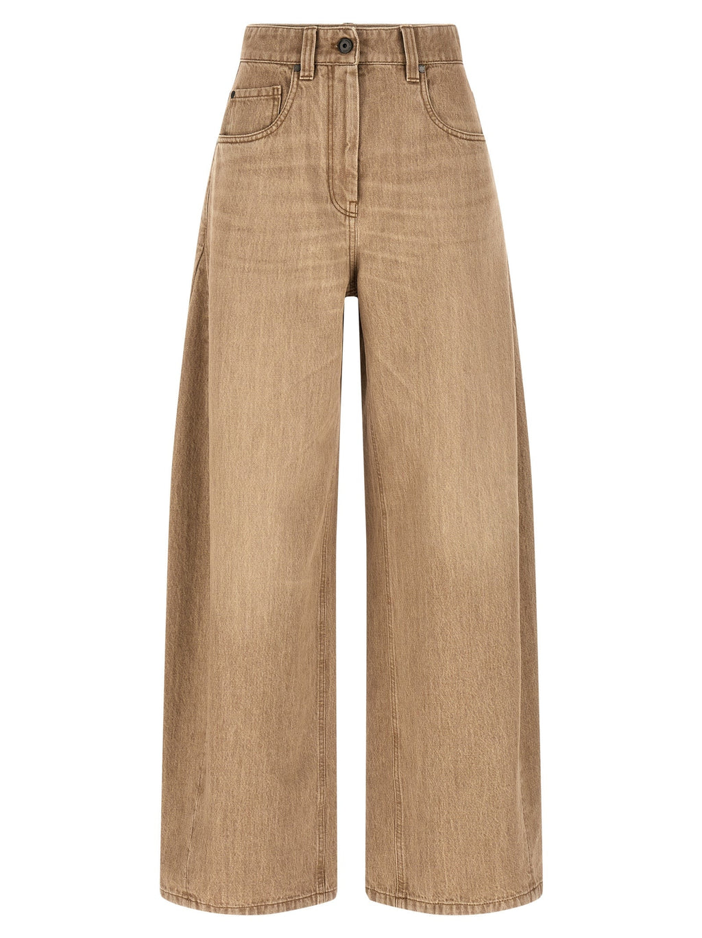 Brunello Cucinelli Beige Cotton Jeans Denim