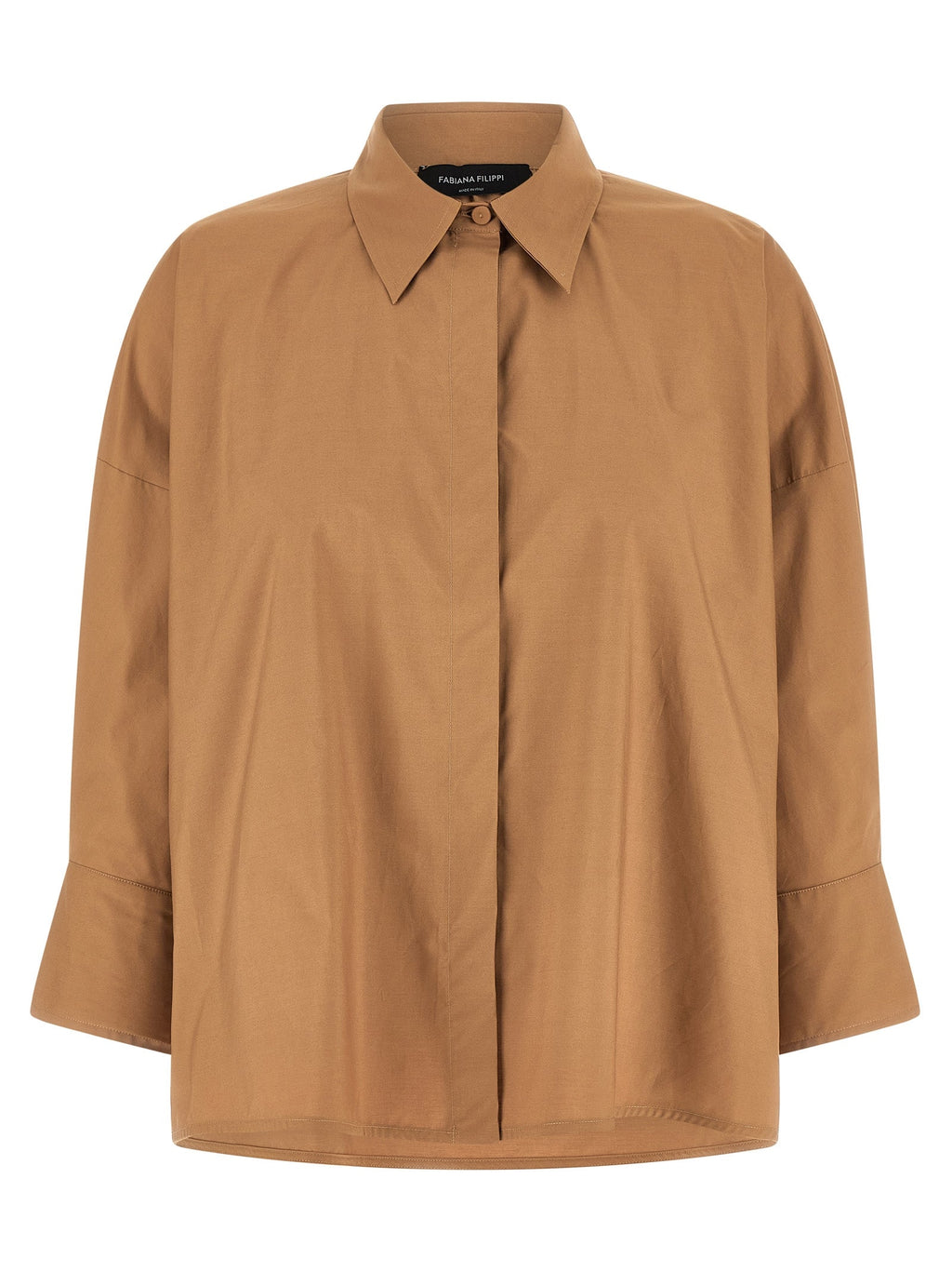 Fabiana Filippi Brown Cotton Blouse