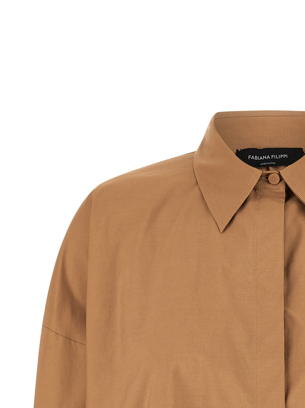 Fabiana Filippi Brown Cotton Blouse