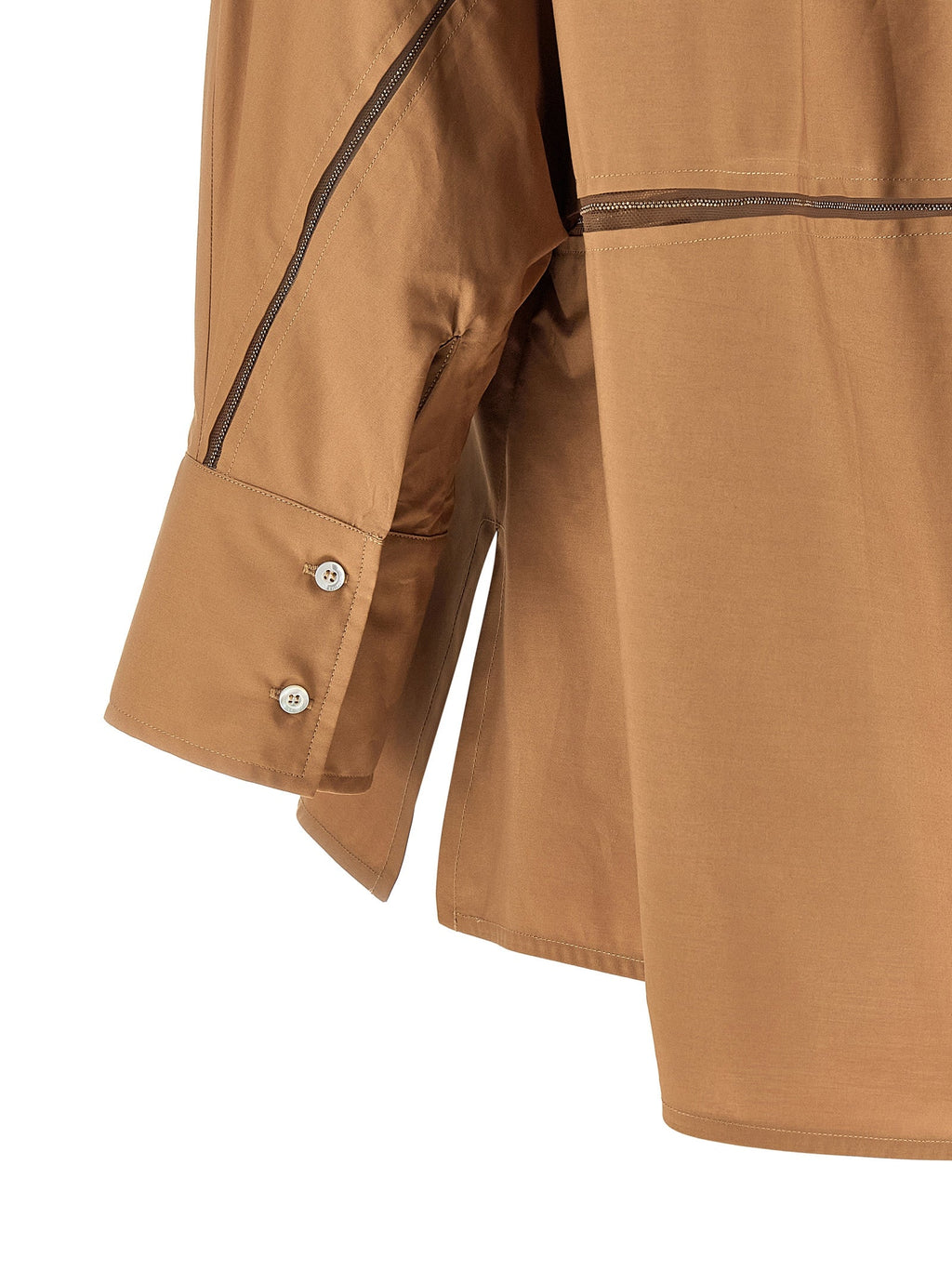 Fabiana Filippi Brown Cotton Blouse
