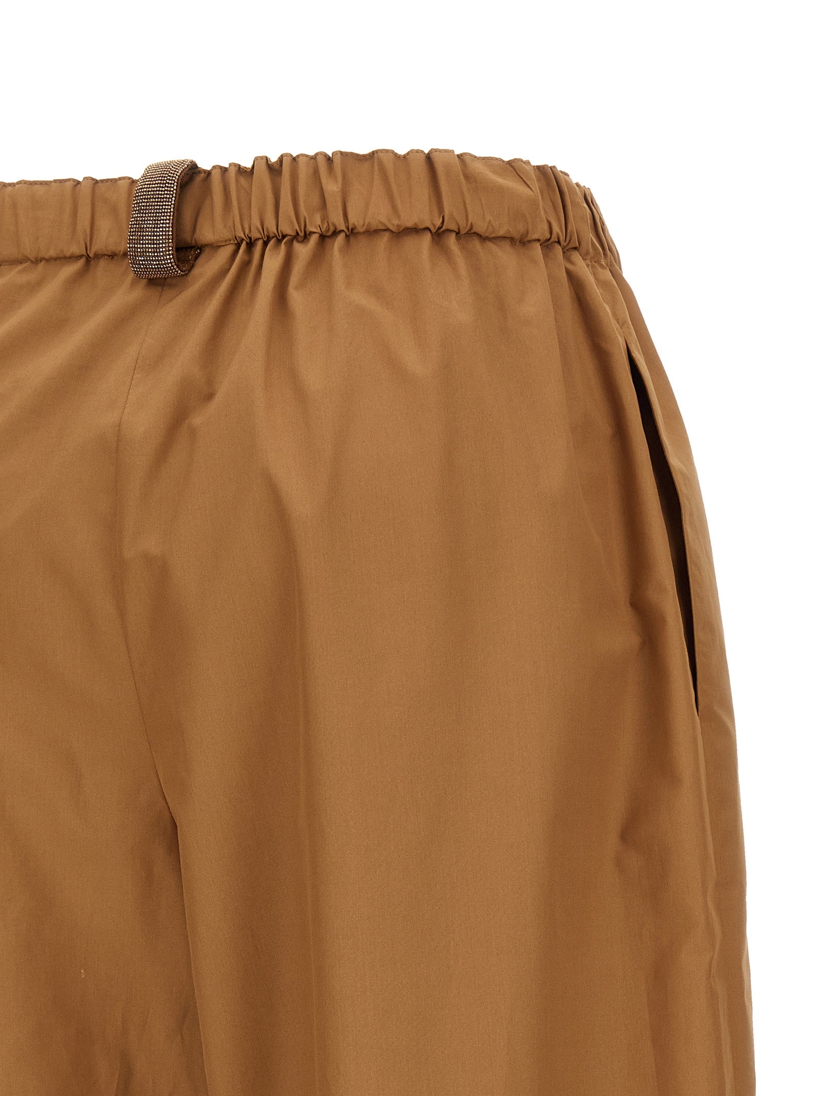 Fabiana Filippi Brown Cotton Casual Pants