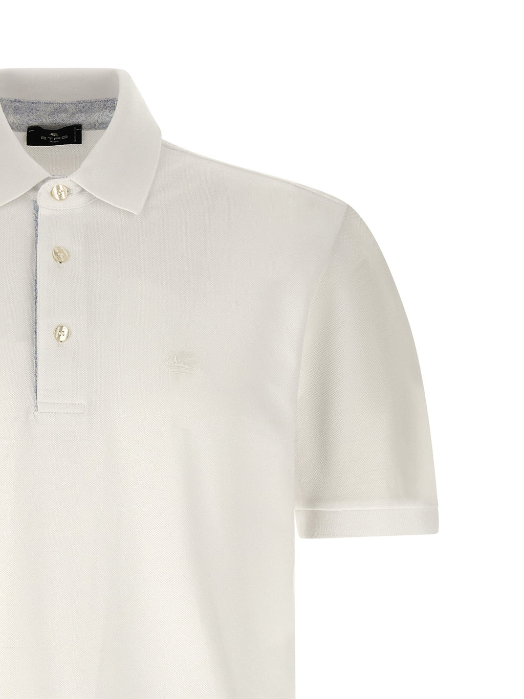 Etro White Cotton Polo Shirt