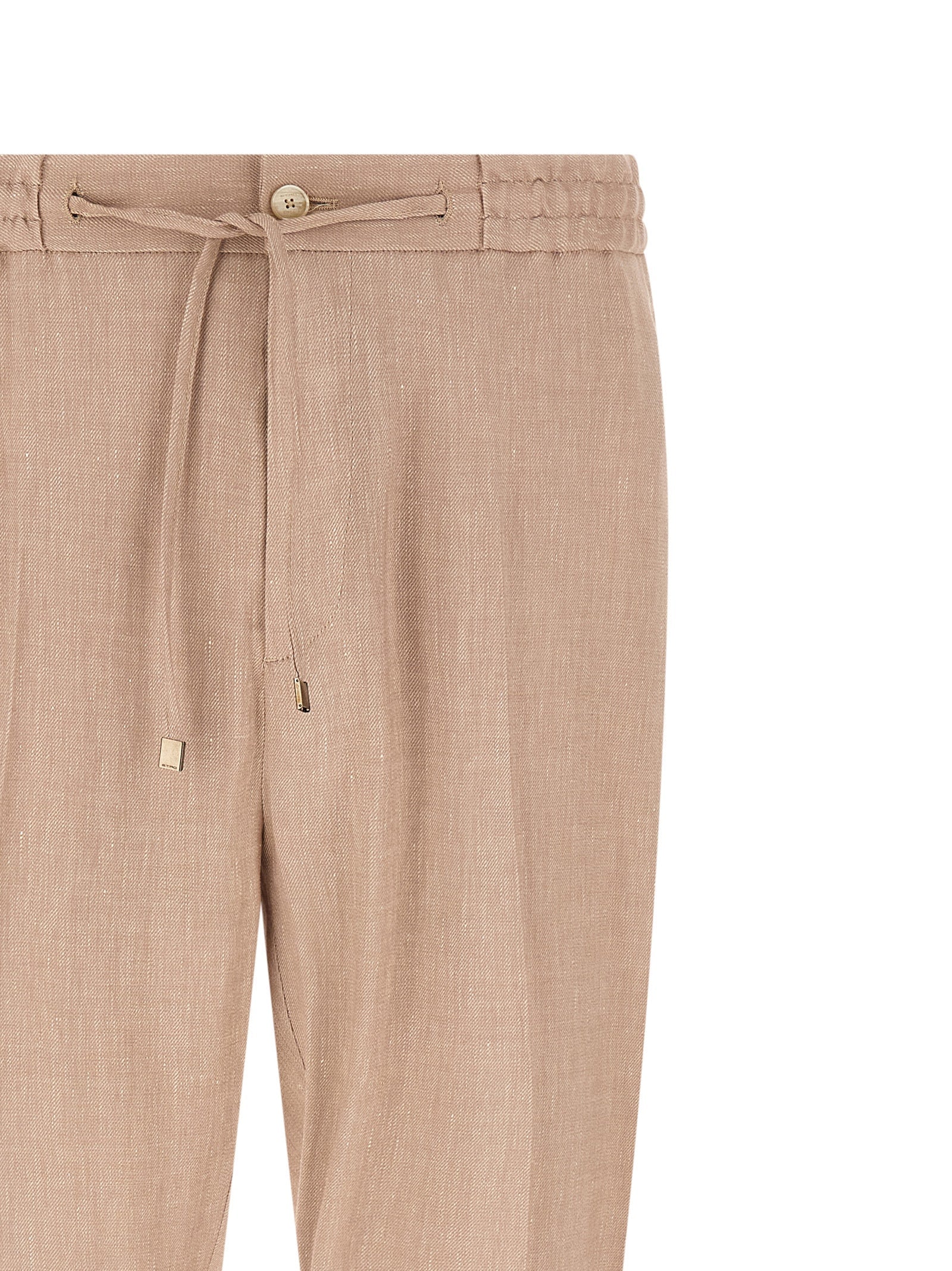 Etro Beige Linen Joggers (Workout Pants)