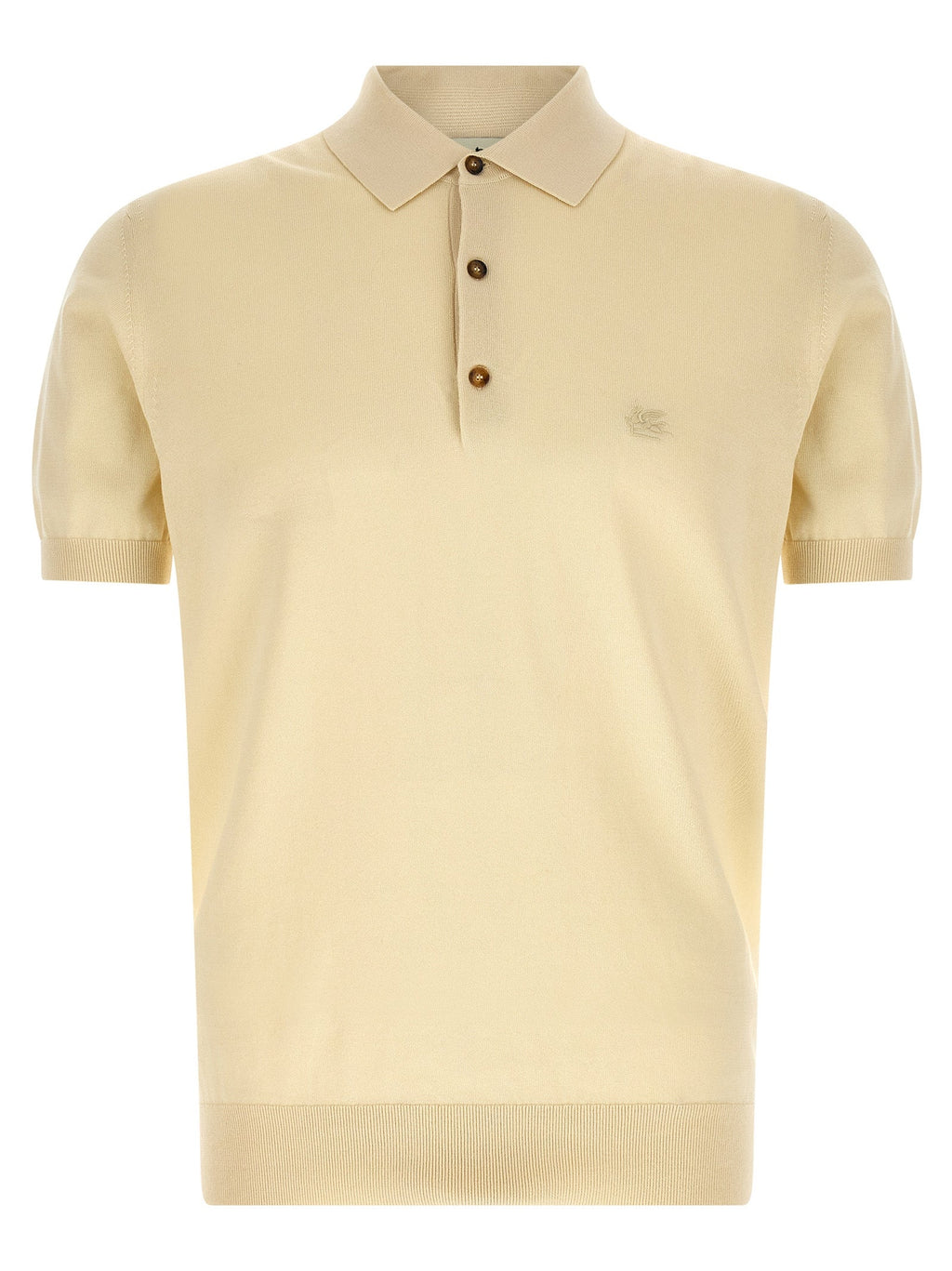 Etro Beige Cotton Polo Shirt