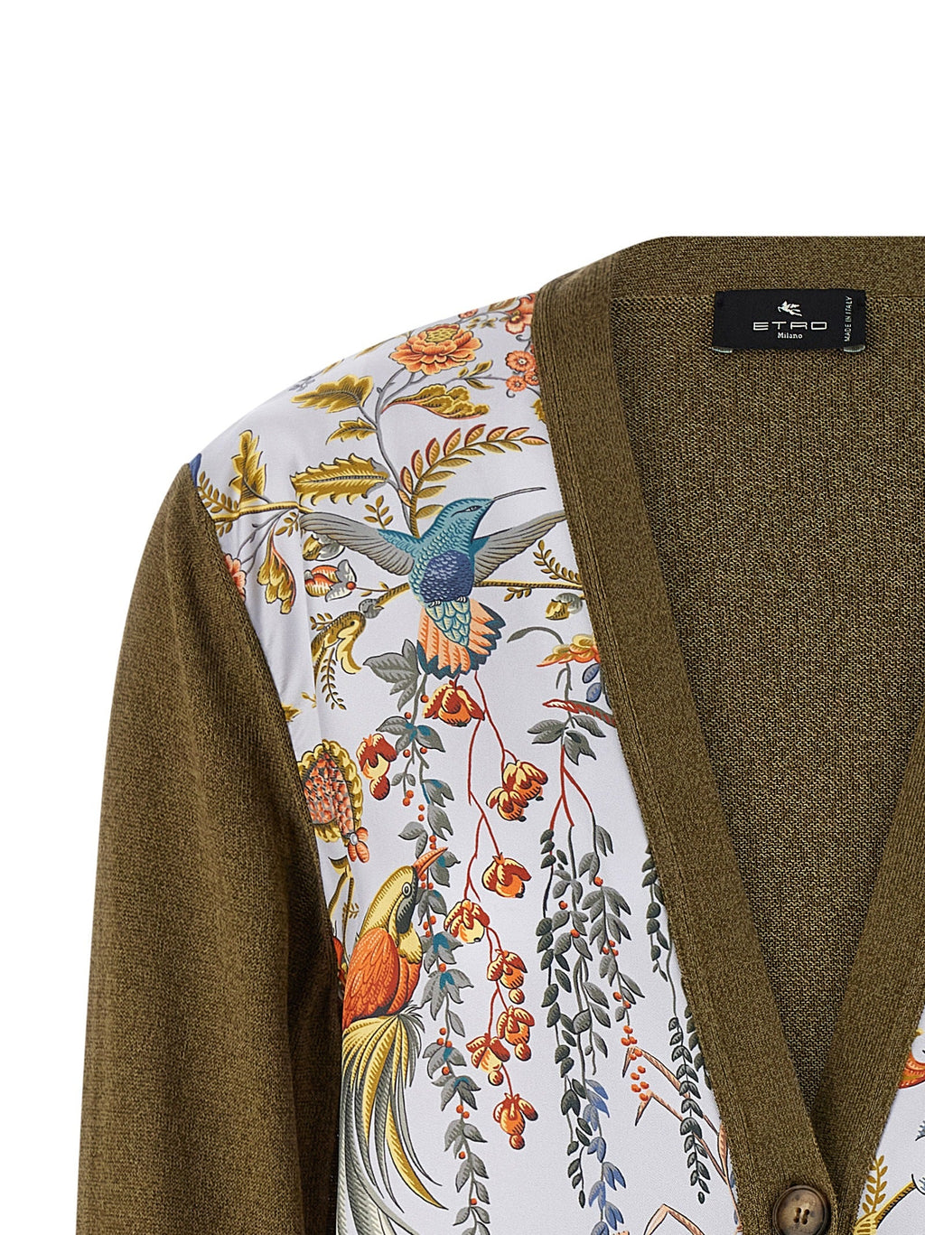 Etro Bicolor Cotton Cardigan