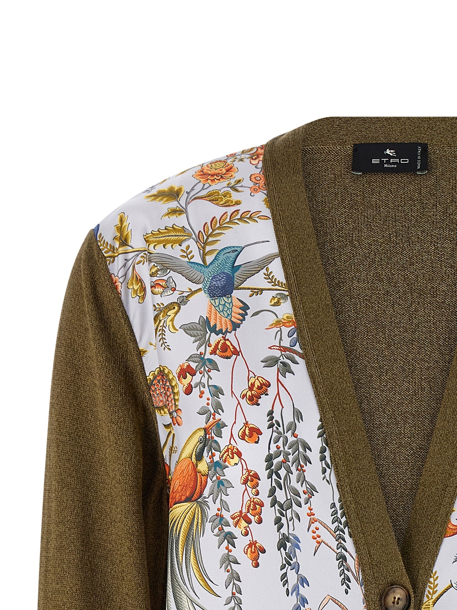 Etro Bicolor Cotton Cardigan