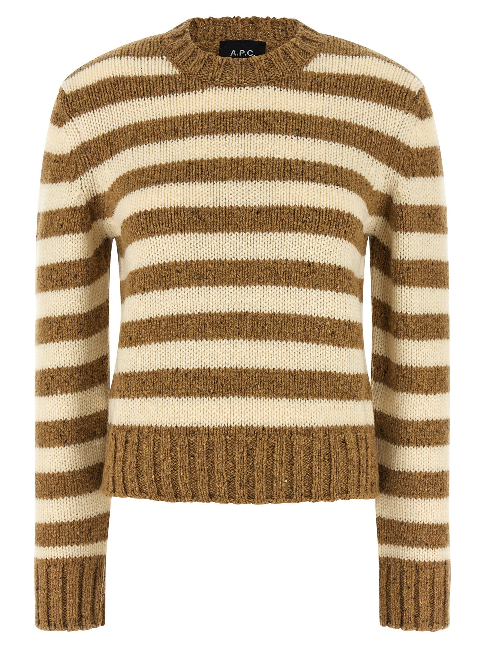 A.P.C. Brown Virgin Wool Cardigan