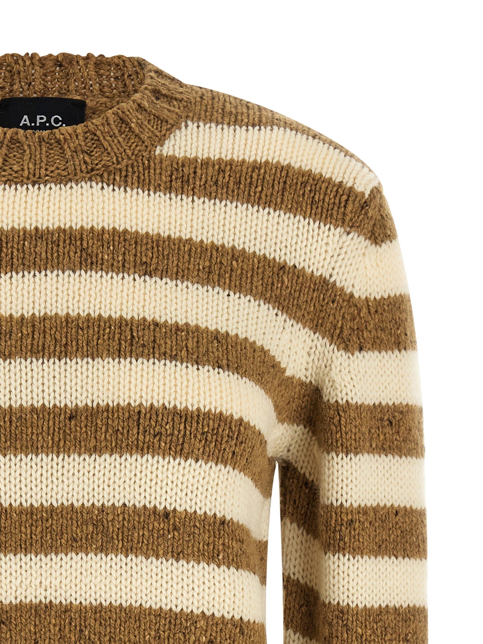 A.P.C. Brown Virgin Wool Cardigan