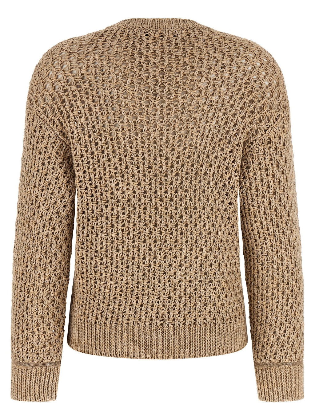 Fabiana Filippi Brown Cotton Cardigan