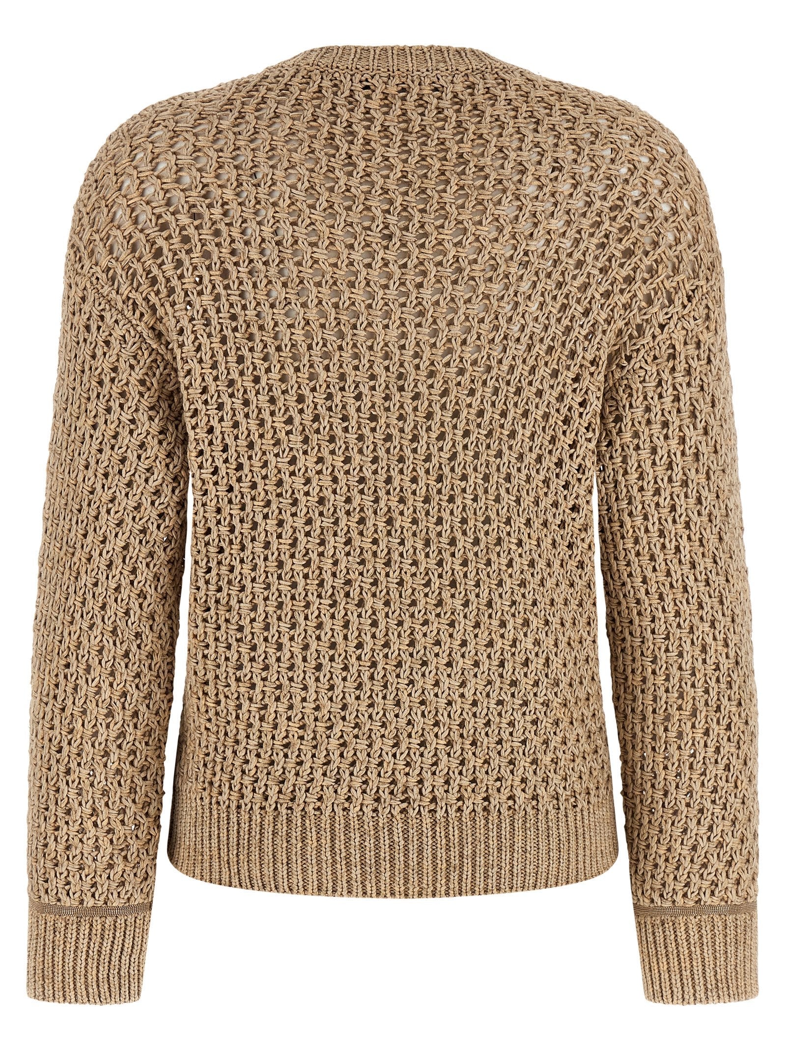 Fabiana Filippi Brown Cotton Cardigan