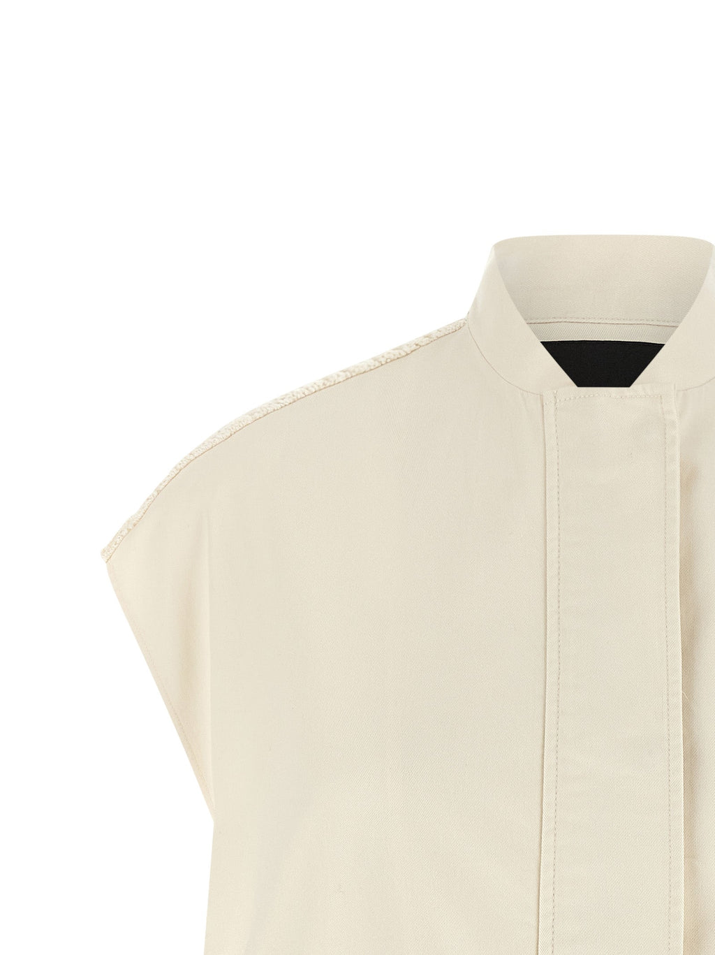 Fabiana Filippi Beige Cotton Sleeveless Jacket