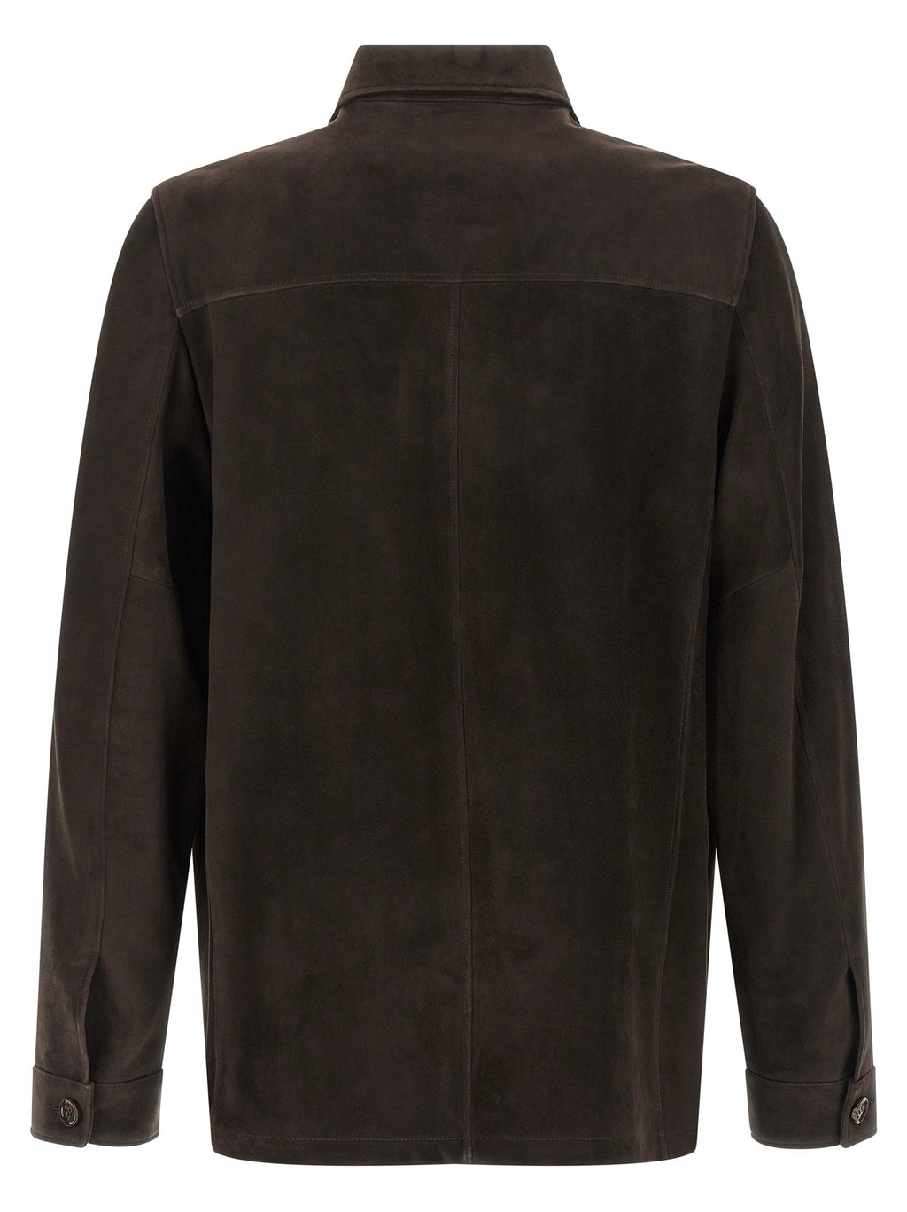 MooRER Brown Lamb Leather Leather Jacket