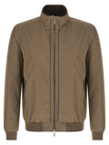 MooRER Beige Polyester Bomber