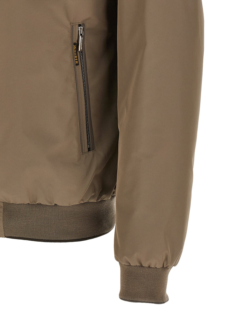 MooRER Beige Polyester Bomber