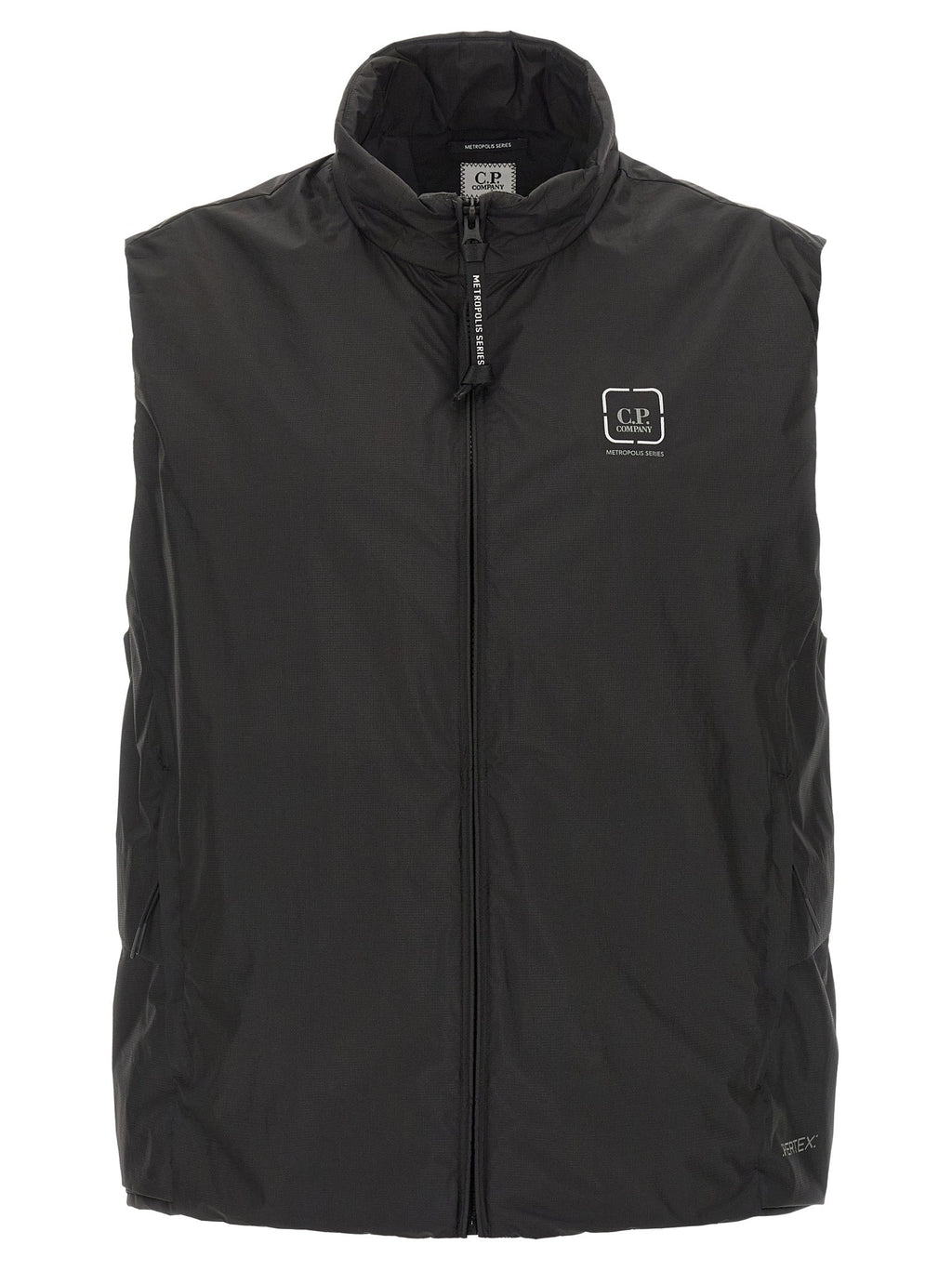 C.P. Company Black Polyamide Sleeveless Jacket