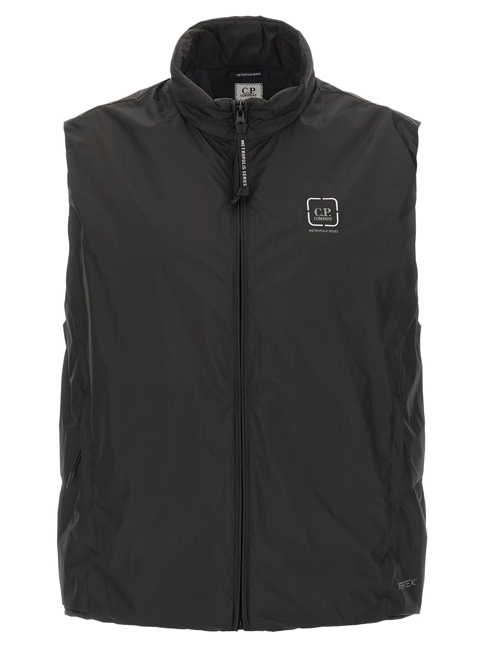 C.P. Company Black Polyamide Sleeveless Jacket