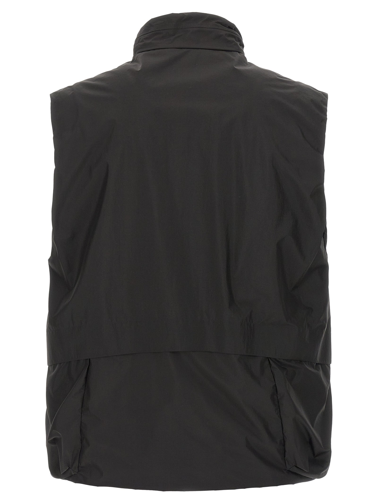 C.P. Company Black Polyamide Sleeveless Jacket