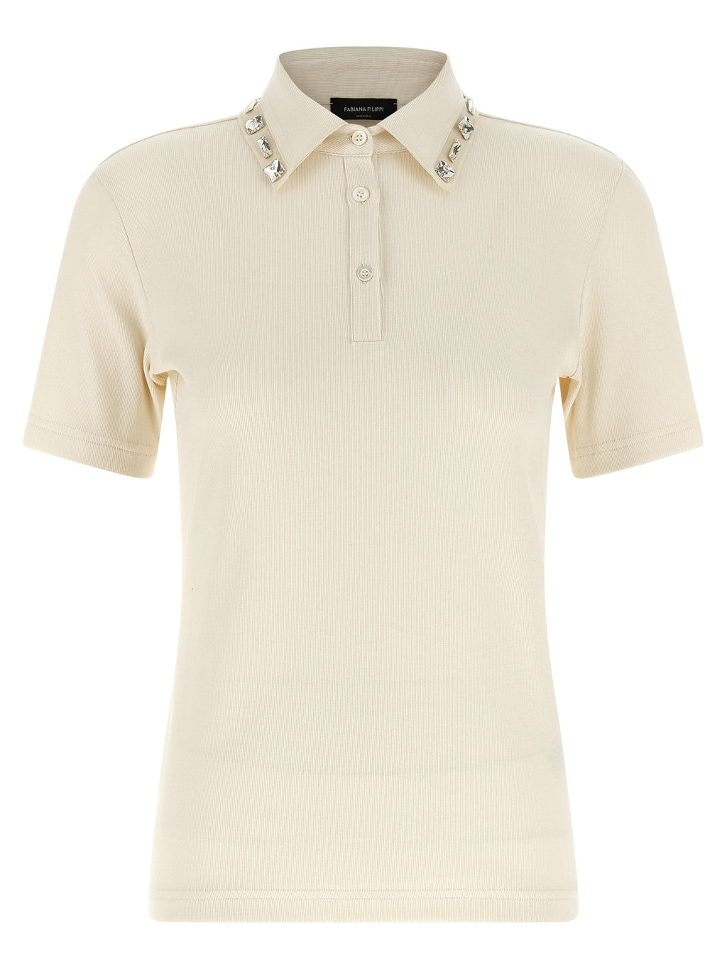 Fabiana Filippi Beige Cotton Polo Shirt